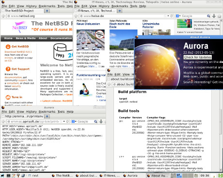 Firefox Aurora 22 screenshot